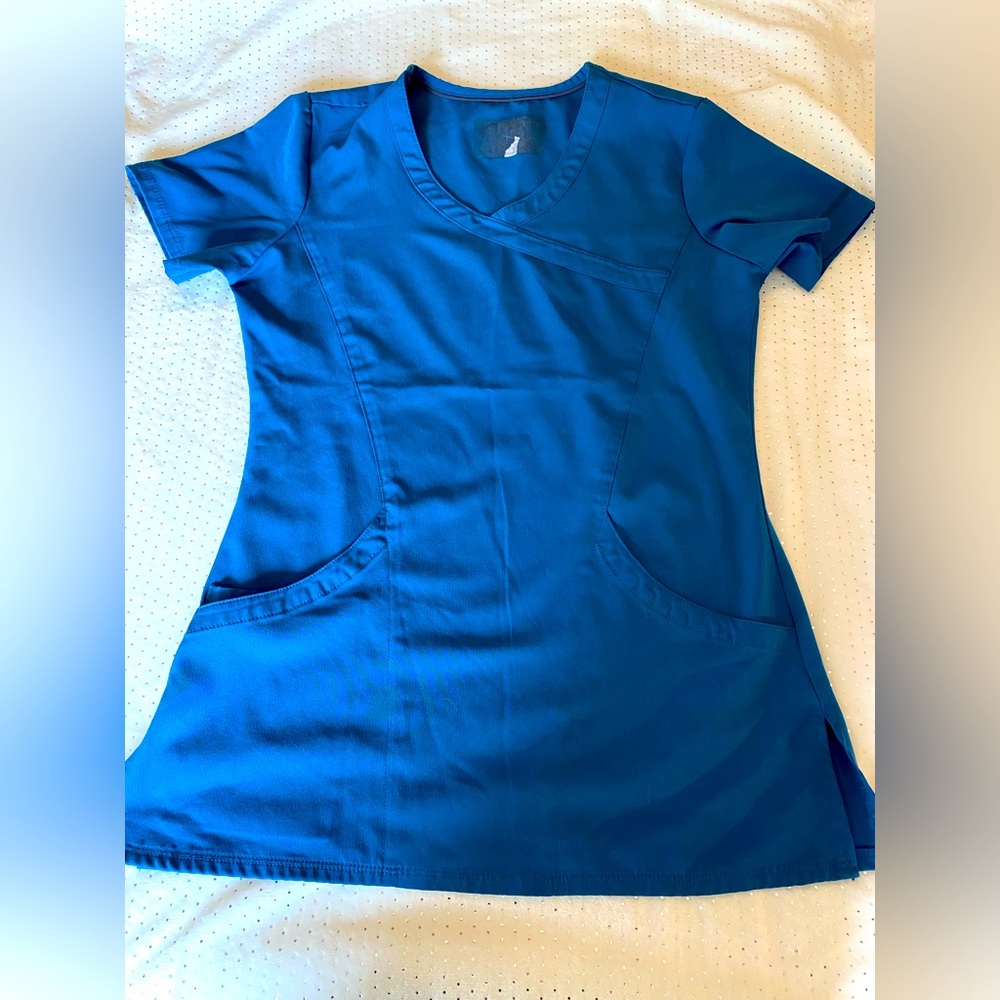 Turquoise Sketchers Scrub Top